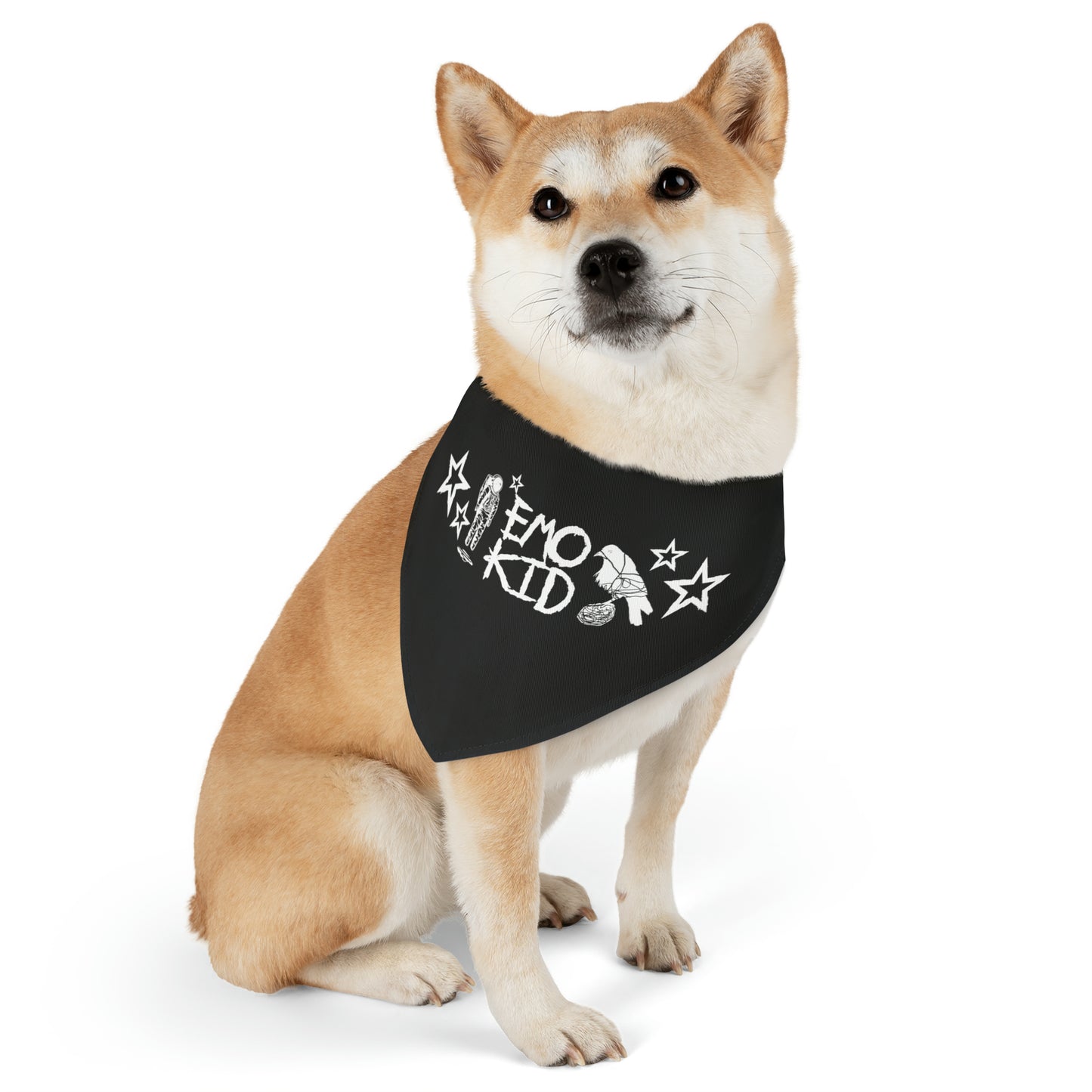 Emo pet bandana