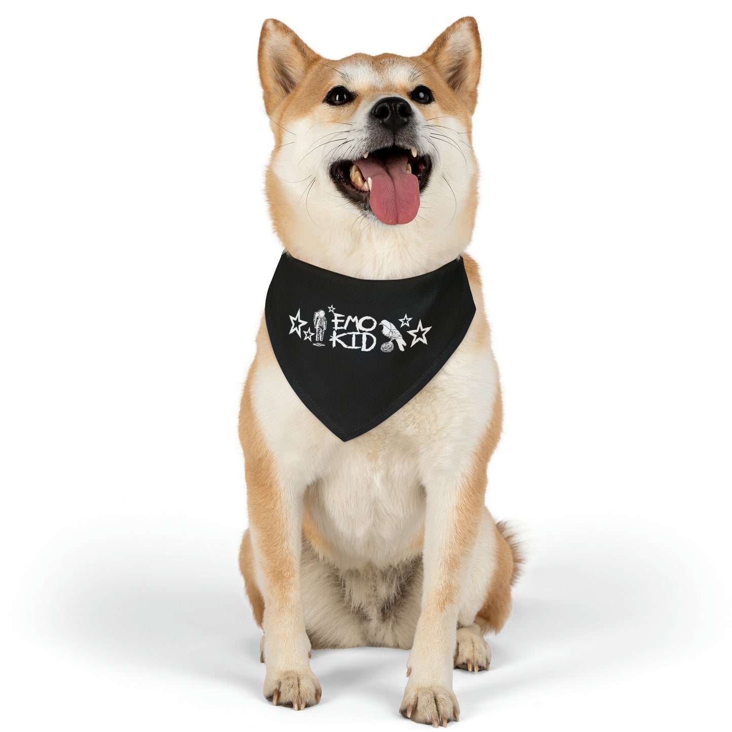 Emo pet bandana